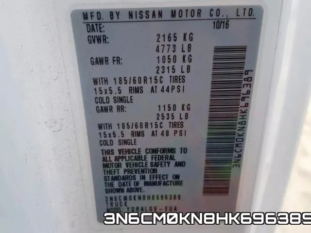 3N6CM0KN8HK696389 фото 2