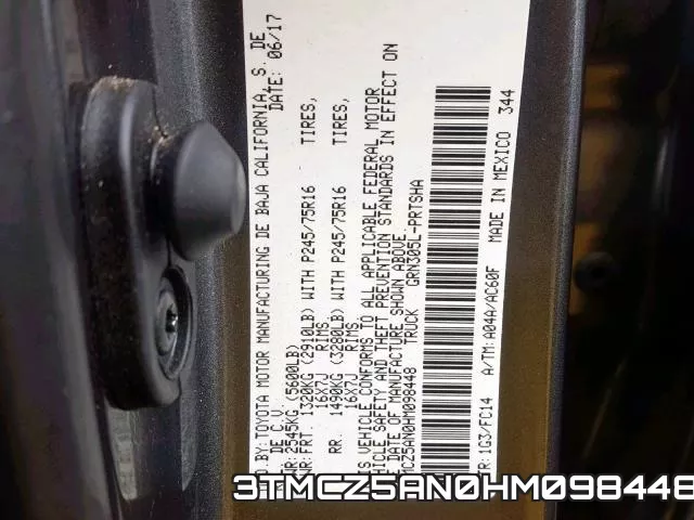 3TMCZ5AN0HM098448 фото 2