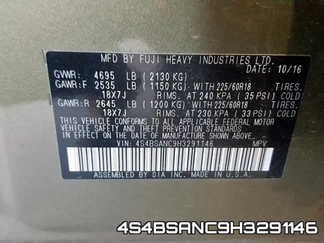 4S4BSANC9H3291146 фото 2