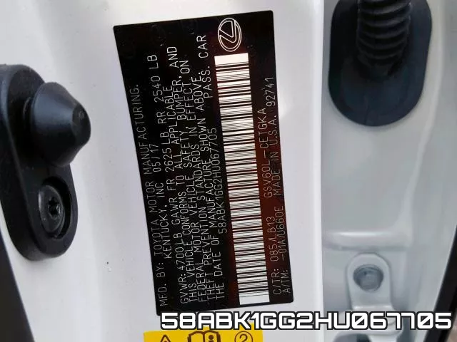 58ABK1GG2HU067705 фото 2
