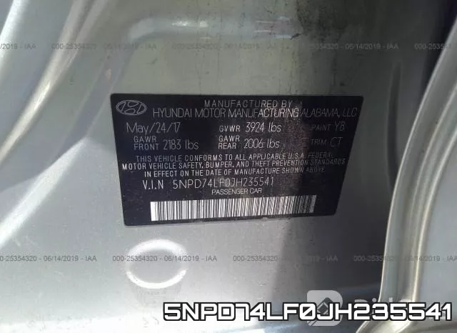 5NPD74LF0JH235541 фото 10