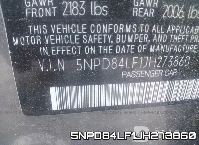 5NPD84LF1JH273860 фото 10