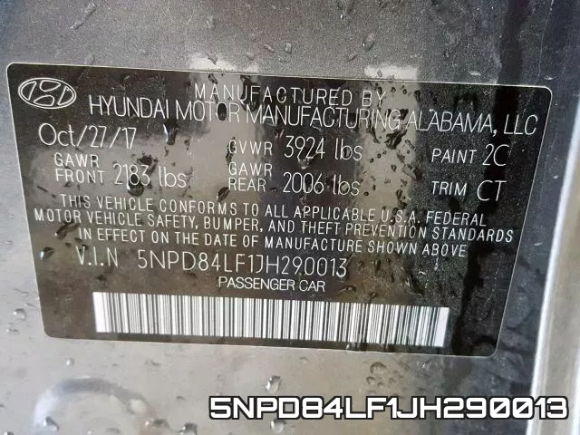 5NPD84LF1JH290013 фото 2