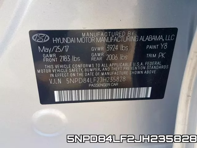 5NPD84LF2JH235828 фото 2