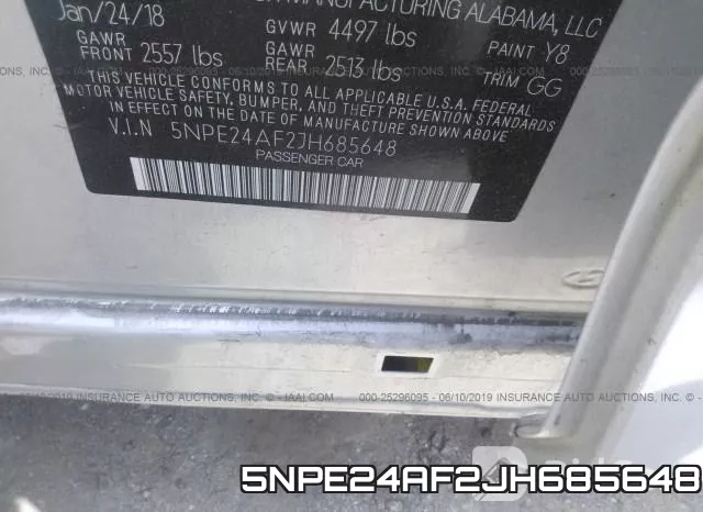 5NPE24AF2JH685648 фото 10