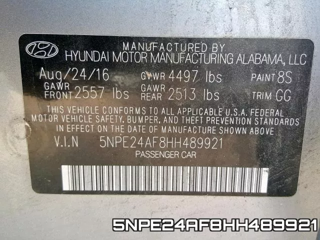 5NPE24AF8HH489921 фото 2