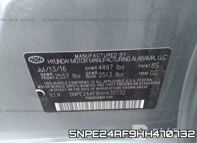 5NPE24AF9HH470732 фото 10