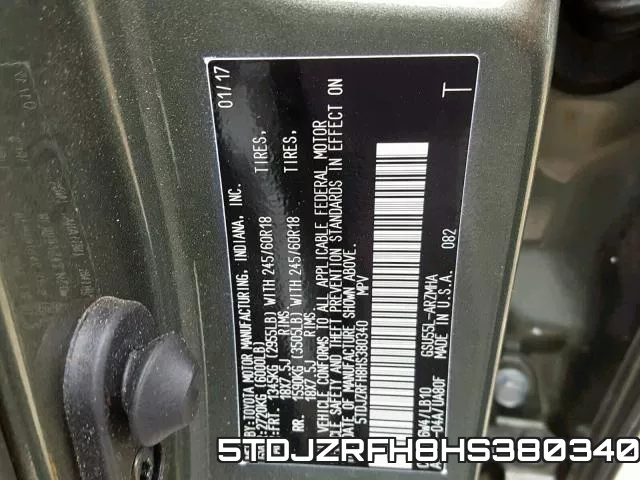 5TDJZRFH8HS380340 фото 2