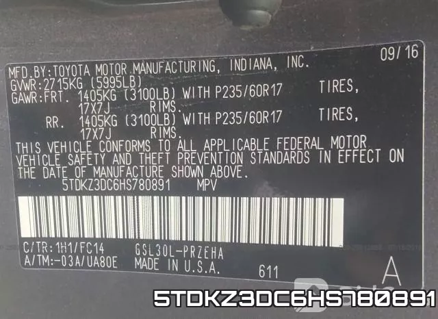 5TDKZ3DC6HS780891 фото 10