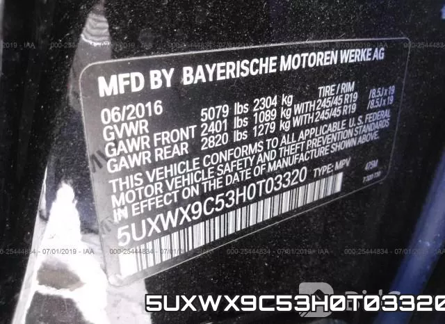 5UXWX9C53H0T03320 фото 10