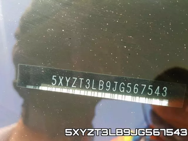 5XYZT3LB9JG567543 фото 2