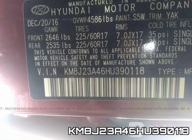 KM8J23A46HU390118 фото 10