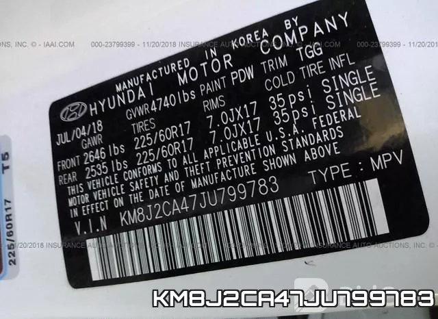 KM8J2CA47JU799783 фото 10