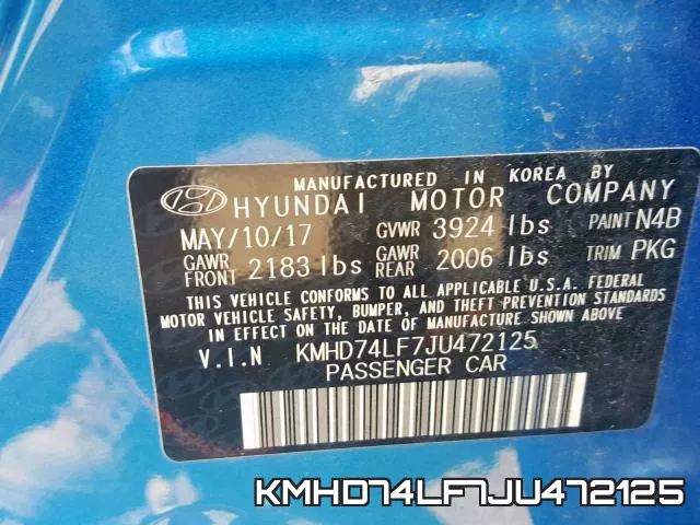 KMHD74LF7JU472125 фото 2