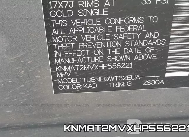 KNMAT2MVXHP556221 фото 9