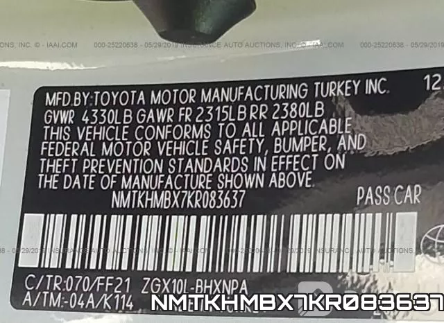 NMTKHMBX7KR083637 фото 10