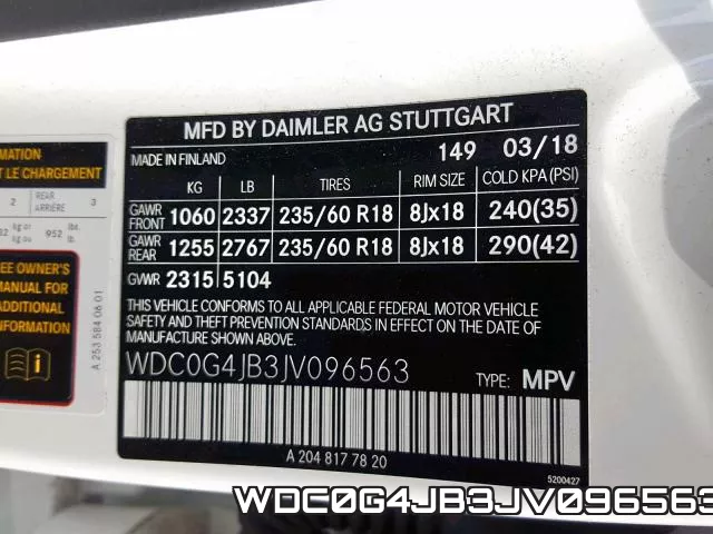 WDC0G4JB3JV096563 фото 2