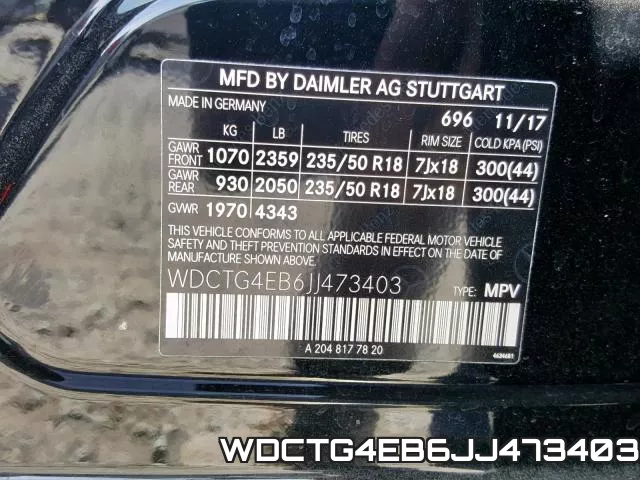 WDCTG4EB6JJ473403 фото 2