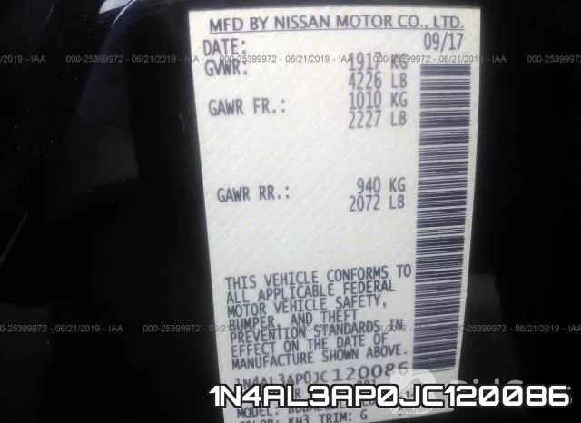 1N4AL3AP0JC120086 фото 10