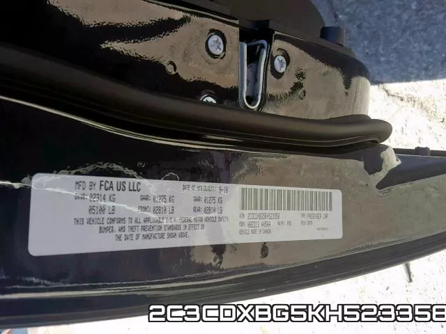2C3CDXBG5KH523358 фото 2