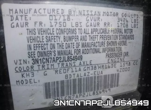 3N1CN7AP2JL854949 фото 10