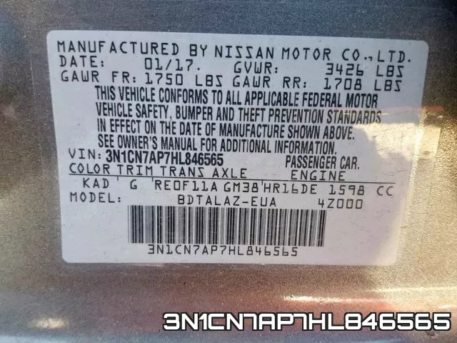 3N1CN7AP7HL846565 фото 2