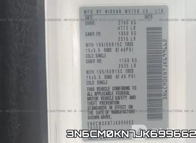 3N6CM0KN7JK699662 фото 10