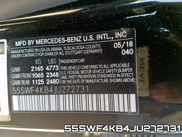 55SWF4KB4JU272731 фото 2
