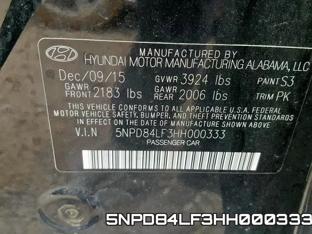 5NPD84LF3HH000333 фото 2