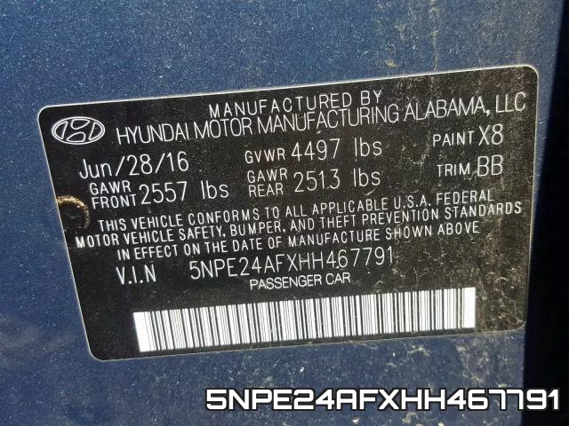 5NPE24AFXHH467791 фото 2