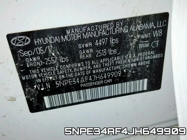 5NPE34AF4JH649909 фото 2