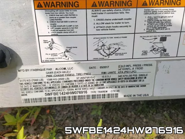 5WFBE1424HW076916 фото 2