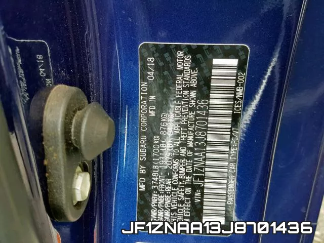 JF1ZNAA13J8701436 фото 2
