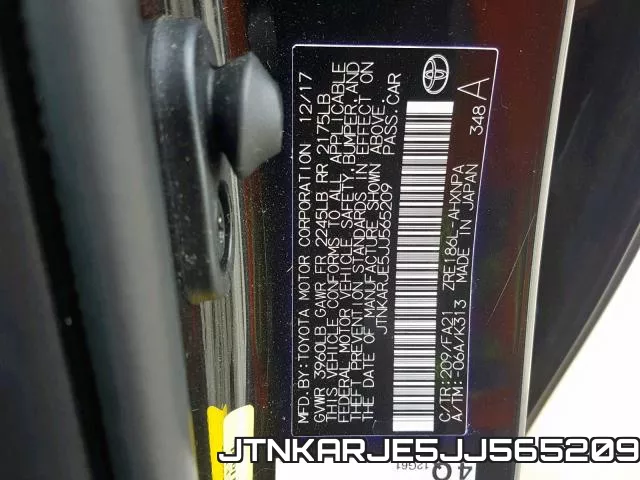 JTNKARJE5JJ565209 фото 2