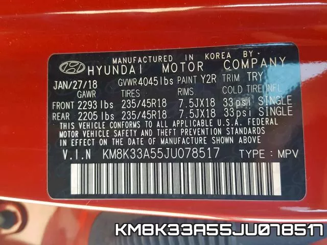 KM8K33A55JU078517 фото 2