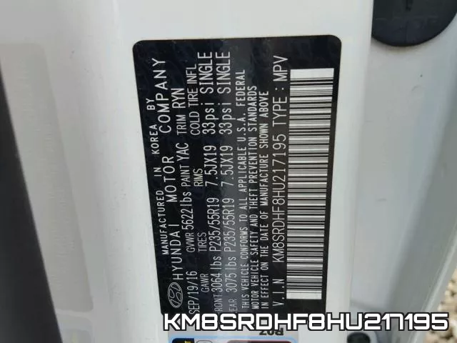 KM8SRDHF8HU217195 фото 2