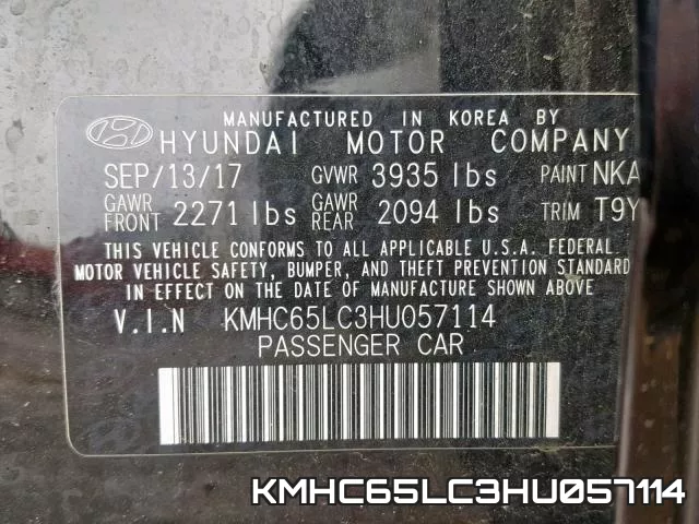 KMHC65LC3HU057114 фото 2