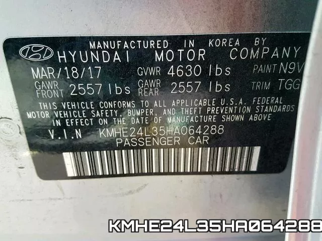 KMHE24L35HA064288 фото 2