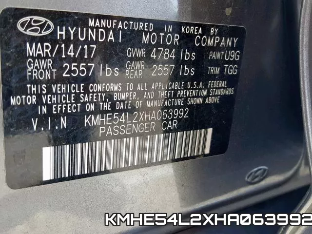 KMHE54L2XHA063992 фото 2