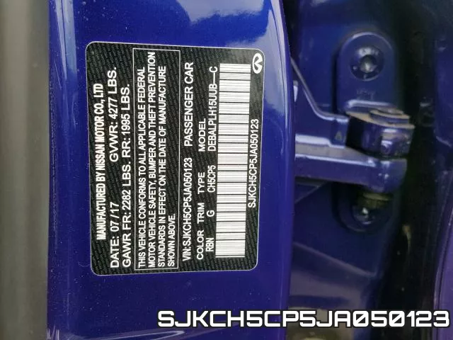 SJKCH5CP5JA050123 фото 2