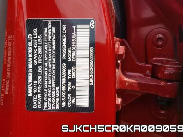 SJKCH5CR0KA009059 фото 2