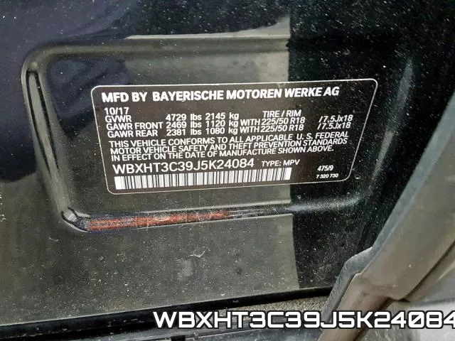 WBXHT3C39J5K24084 фото 2