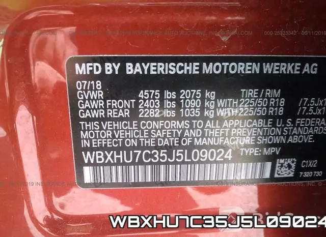 WBXHU7C35J5L09024 фото 10