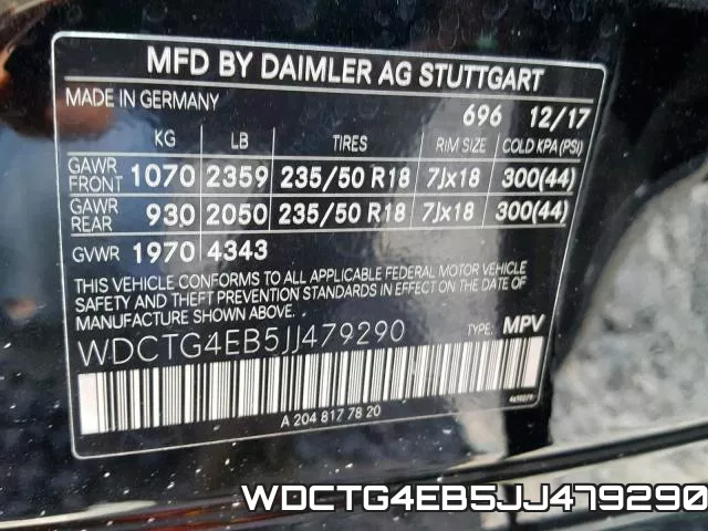 WDCTG4EB5JJ479290 фото 2