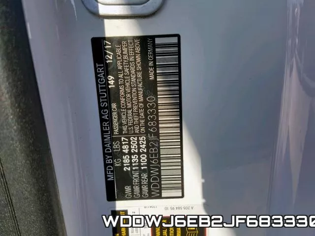 WDDWJ6EB2JF683330 фото 2