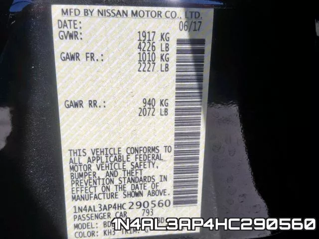 1N4AL3AP4HC290560 фото 2