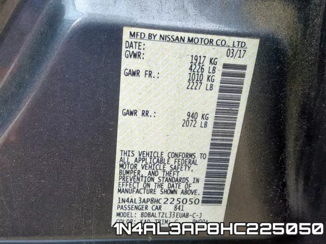 1N4AL3AP8HC225050 фото 2