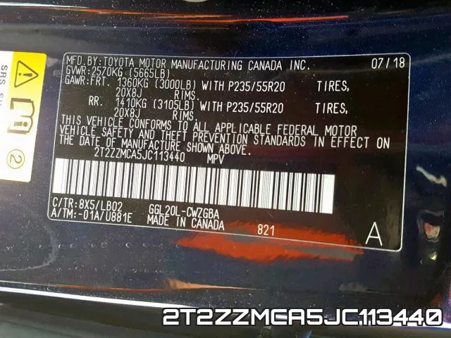 2T2ZZMCA5JC113440 фото 2