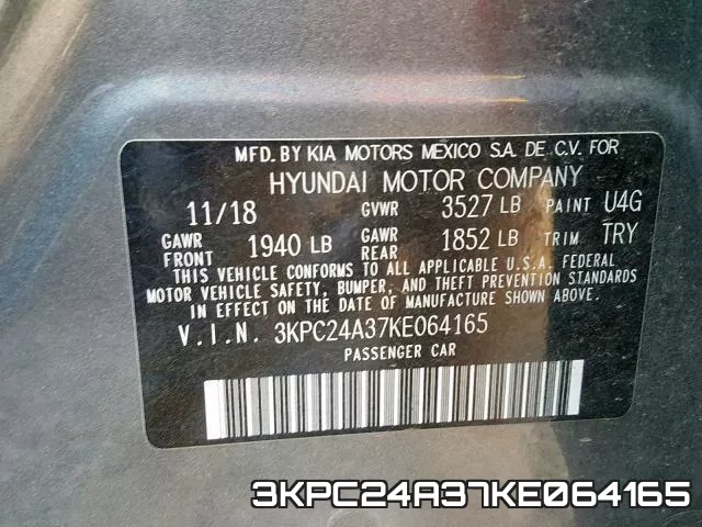 3KPC24A37KE064165 фото 2