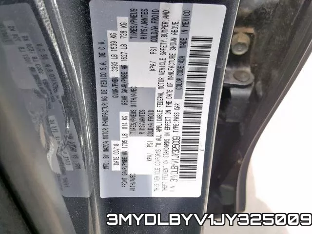3MYDLBYV1JY325009 фото 2